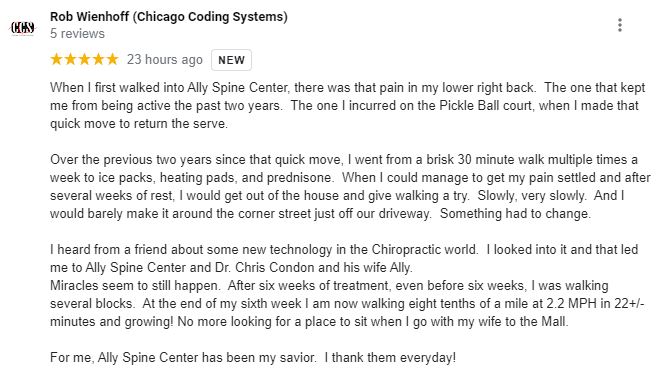 Chiropractic North Scottsdale AZ Patient Testimonial