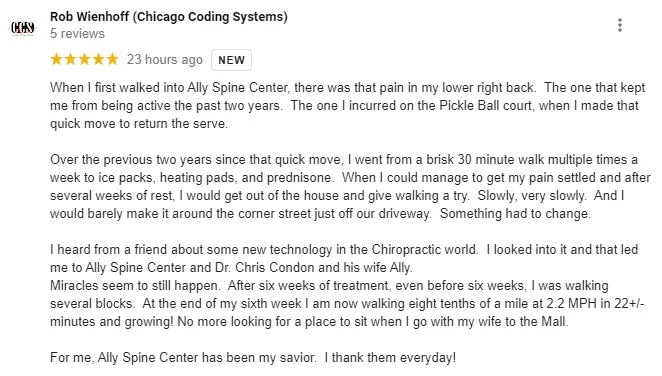 Chiropractic North Scottsdale AZ Patient Testimonial
