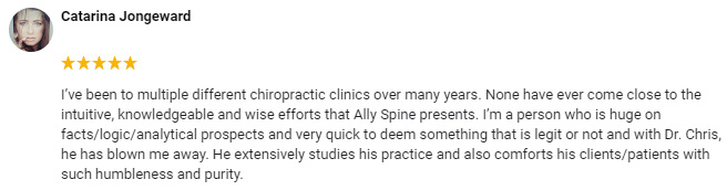 Chiropractic North Scottsdale Catarina Testimonial